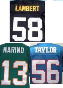 Retro Football Jersey Number/Letter kits